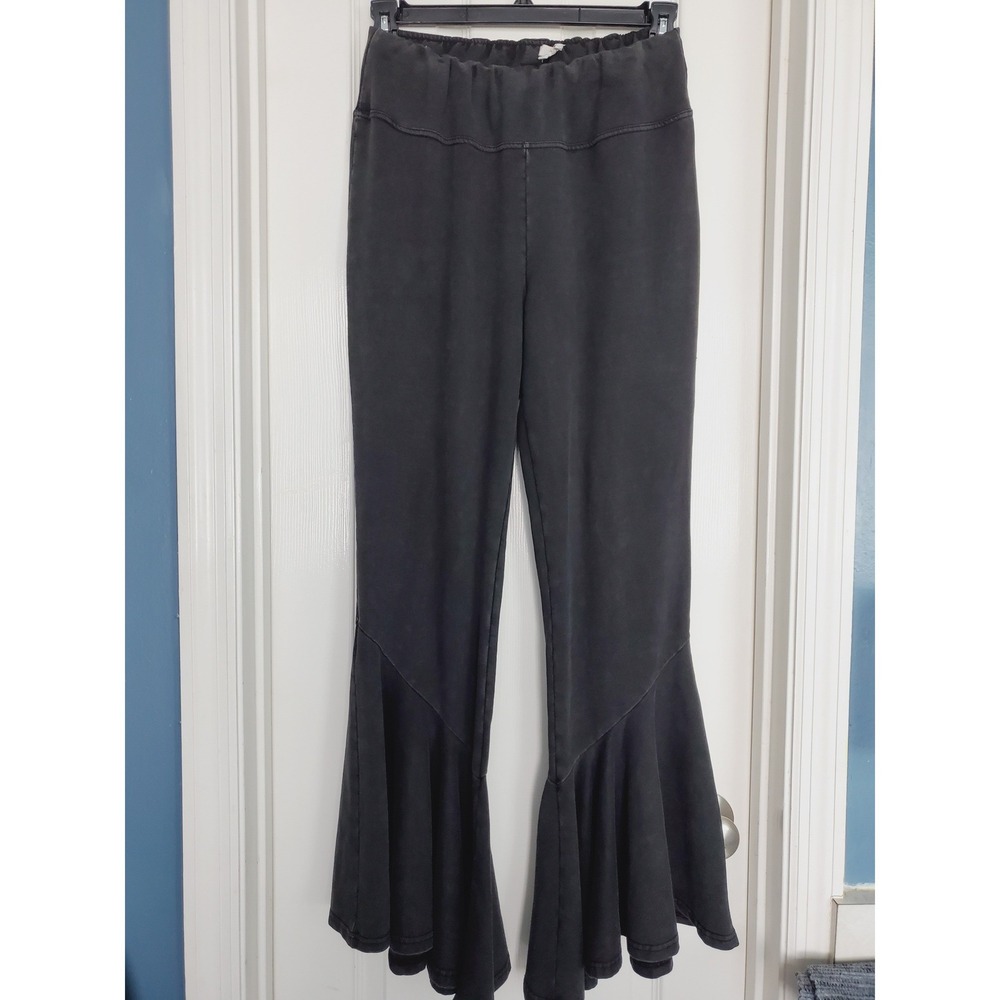 Earthbound Trading Co Flower Child Mineral Wash Boho Flare Trousers Boho XXL
